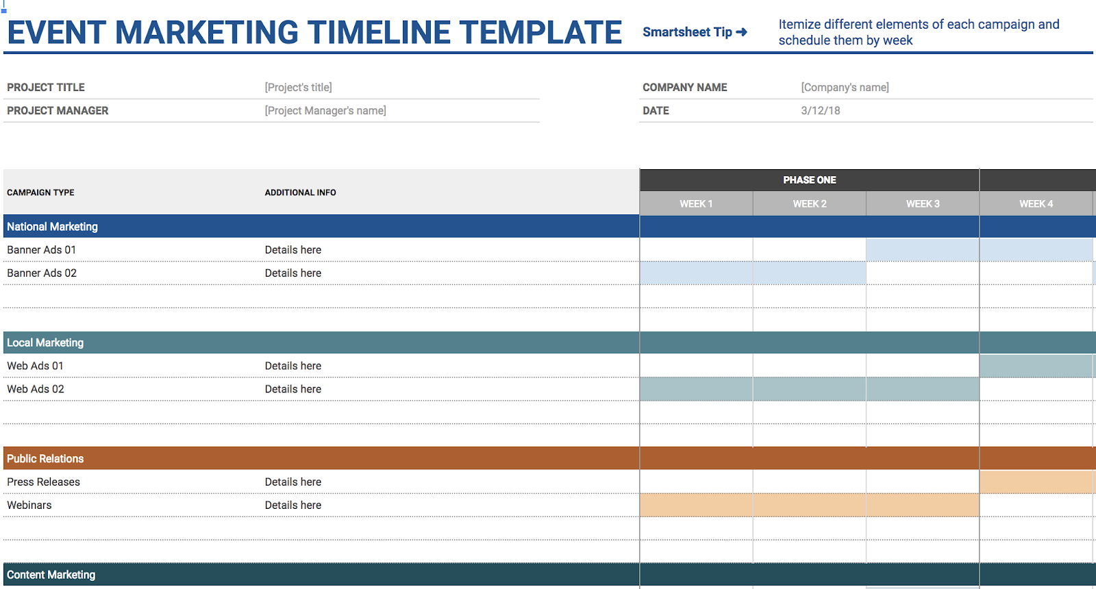 Google Sheets Dashboard Templates Master Template